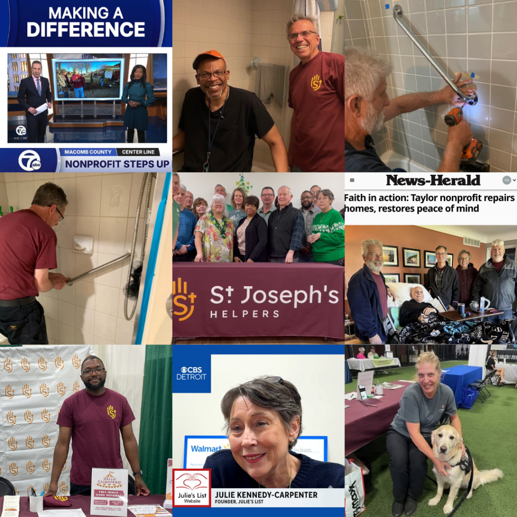 St Joseph's Helpers - A retrospective grid of images of SJH in action.